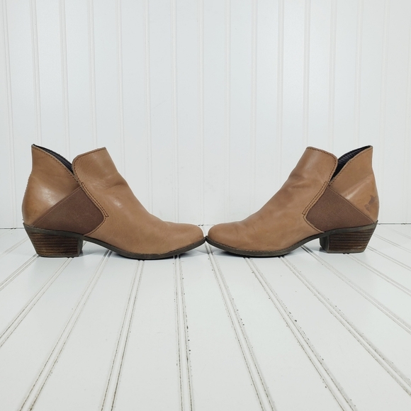 Me Too Zoey Leather Block Heel Round Toe Ankle Boots i36 - Picture 7 of 11